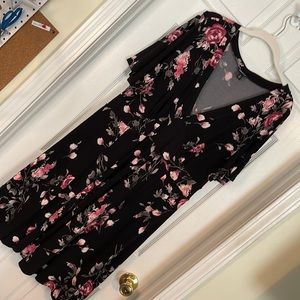 GUC Torrid Black Floral Dress